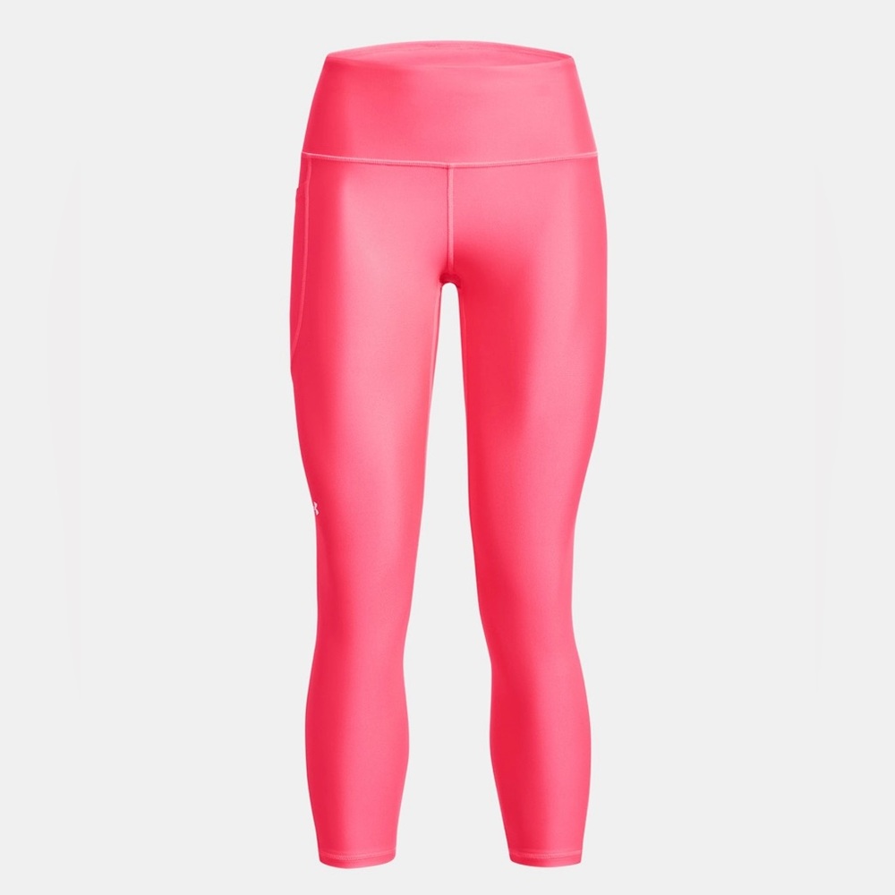 Under Armour HeatGear Women’s Medium Pink Shock Compression Leggings Pocket NWT